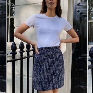 NWT Aritzia Babaton tweed skirt